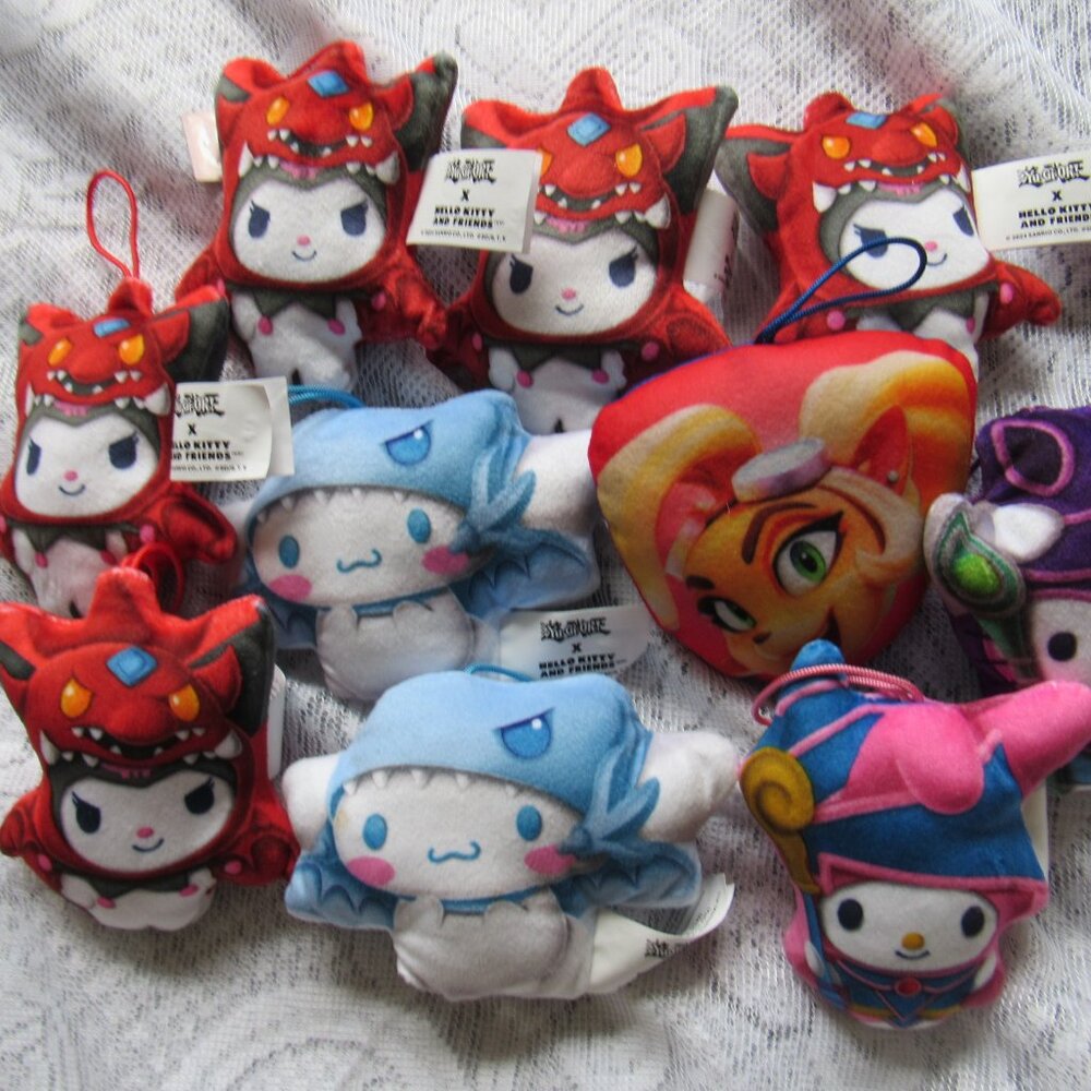 Lot Of 9 Hello Kitty X Yu-Gi-Oh! McDonalds Happy Meal Toys 2024 Sanrio